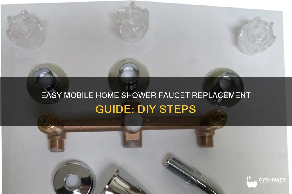 how to replace shower faucet in a mobile home