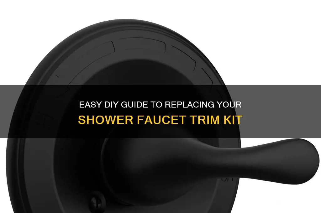 how to replace shower faucet trim kit