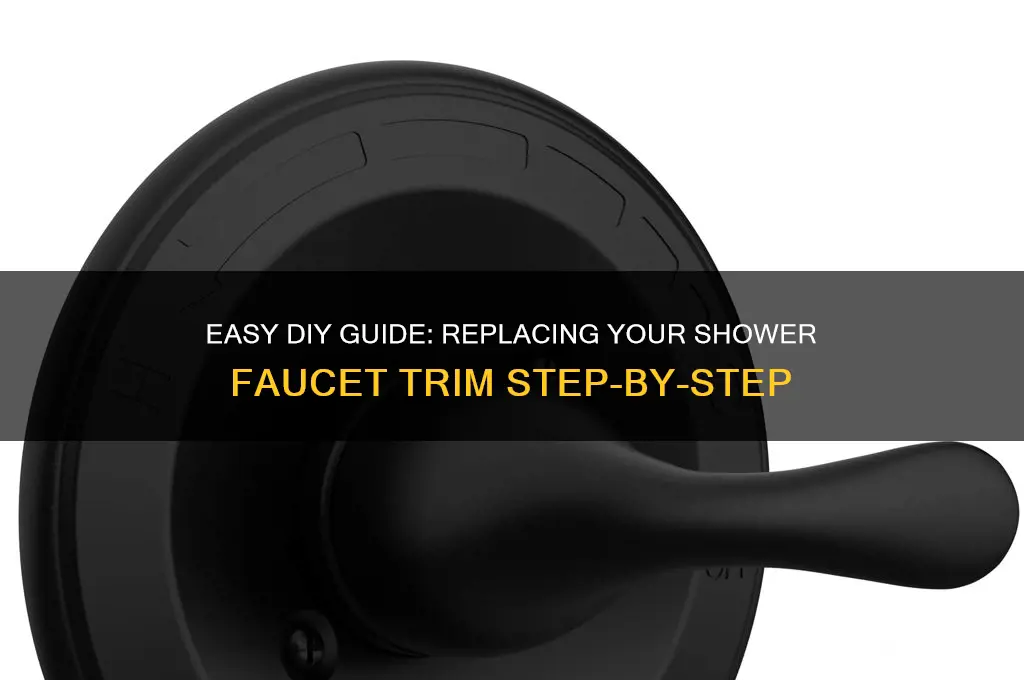 how to replace shower faucet trim