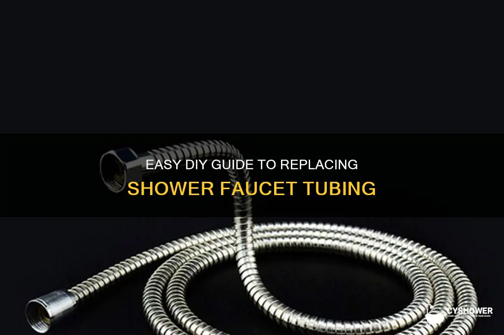 how to replace shower faucet tubing