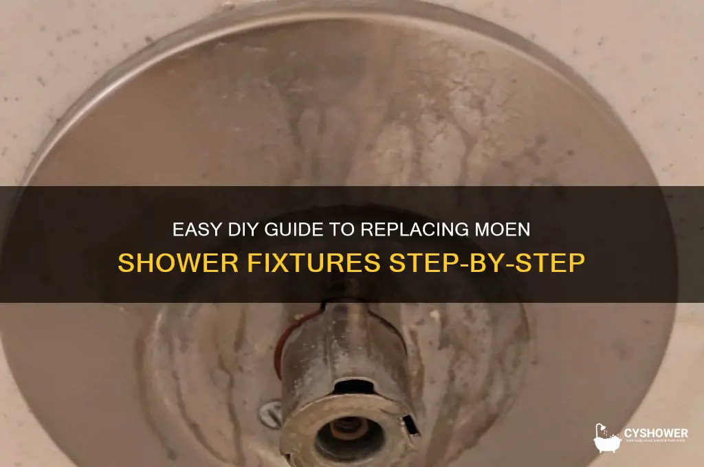 how to replace shower fixtures moen
