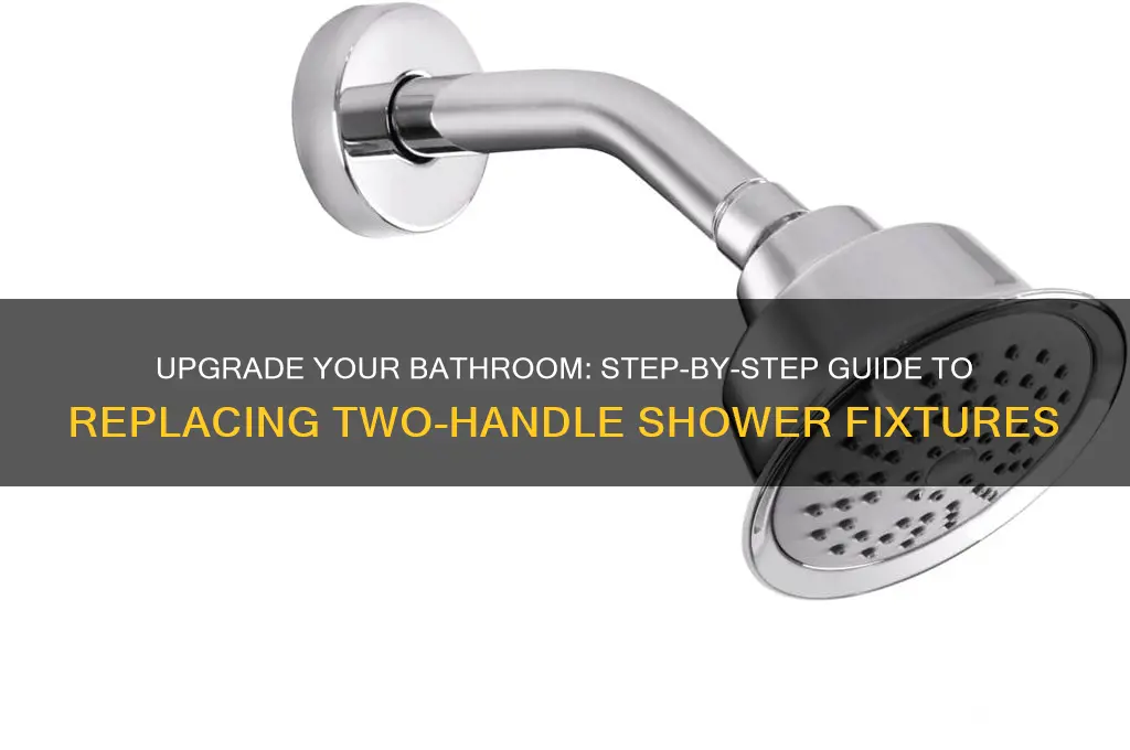 how to replace shower fixtures with two handle design
