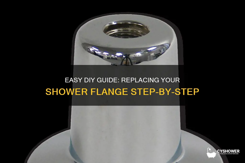how to replace shower flange