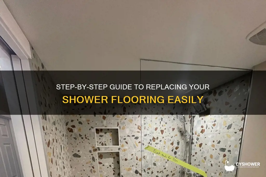 how to replace shower flooring
