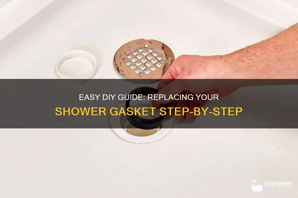 how to replace shower gasket