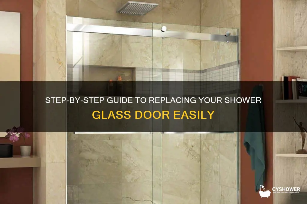 how to replace shower glass door