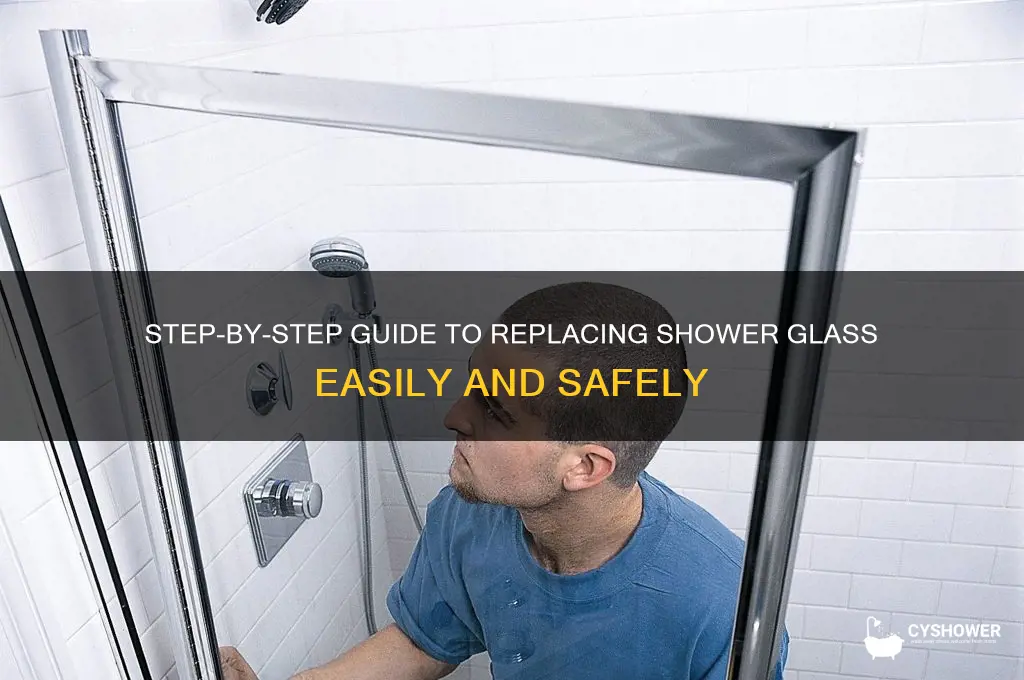 how to replace shower glass