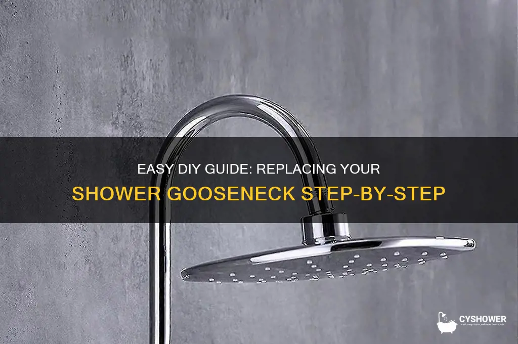 how to replace shower gooseneck