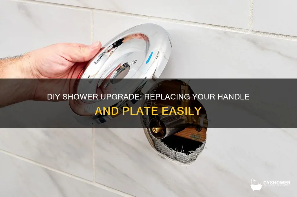 how to replace shower handle and plate