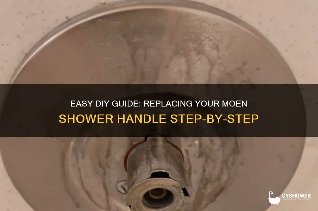 how to replace shower handle moen
