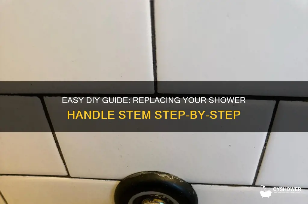 how to replace shower handle stem