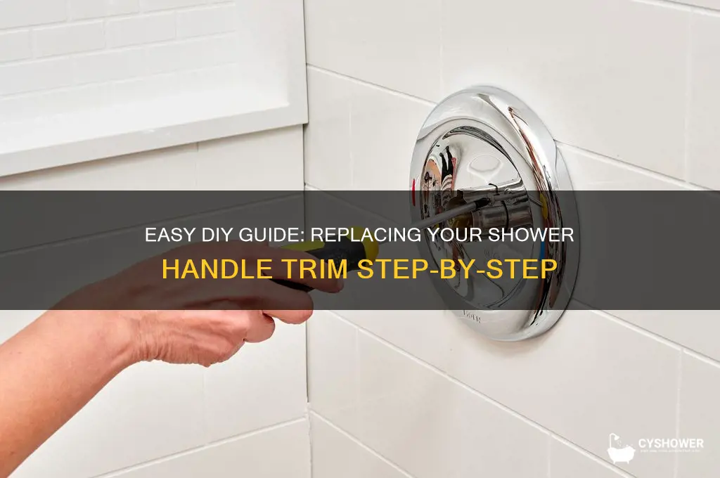 how to replace shower handle trim