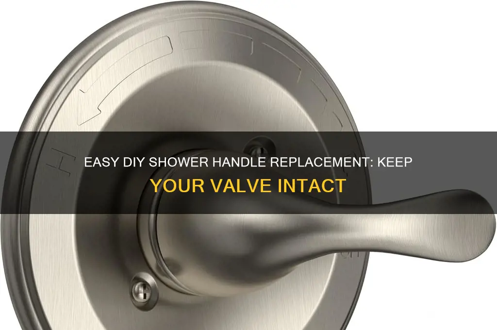 how to replace shower handle without replacing valve