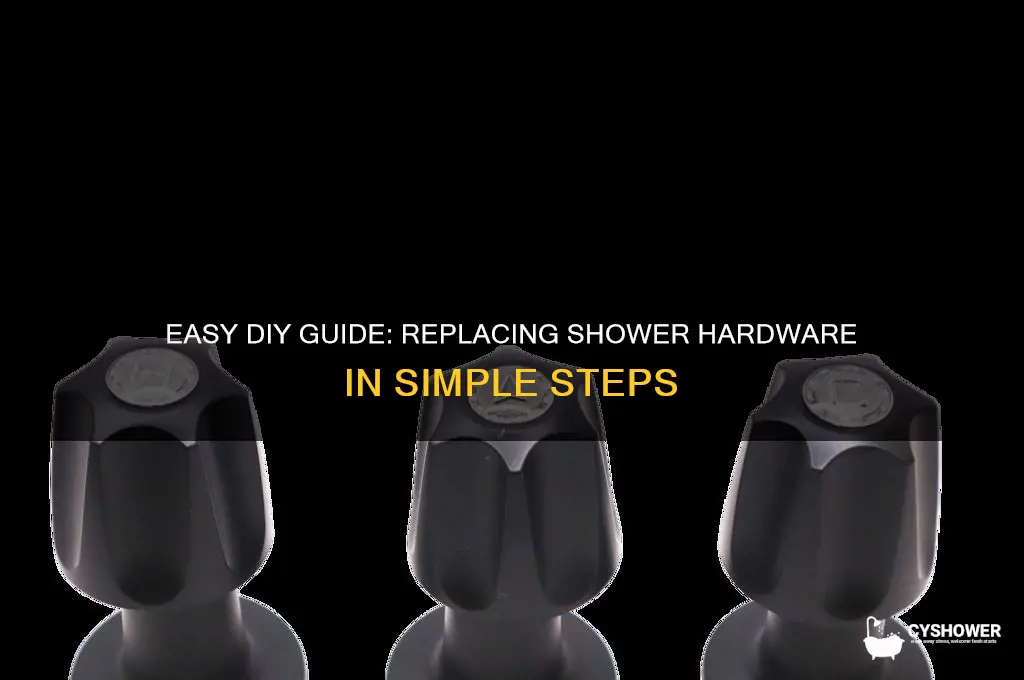 how to replace shower hardware