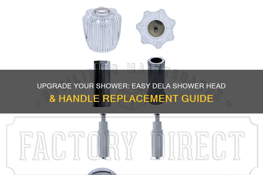 how to replace shower head and handle with dela