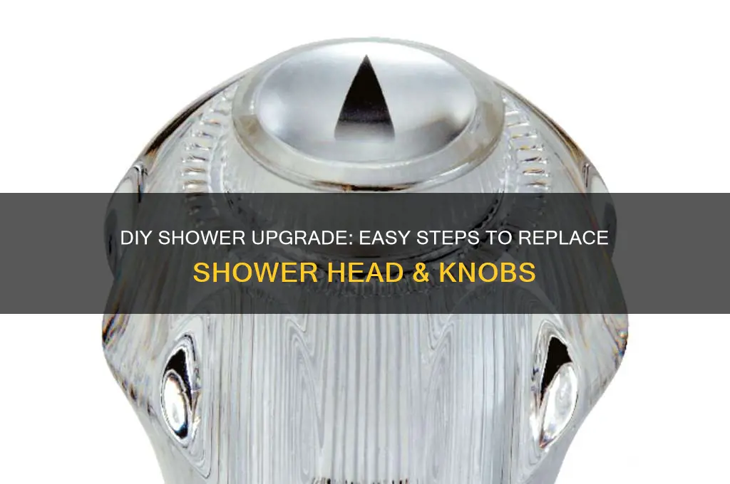 how to replace shower head and knobs