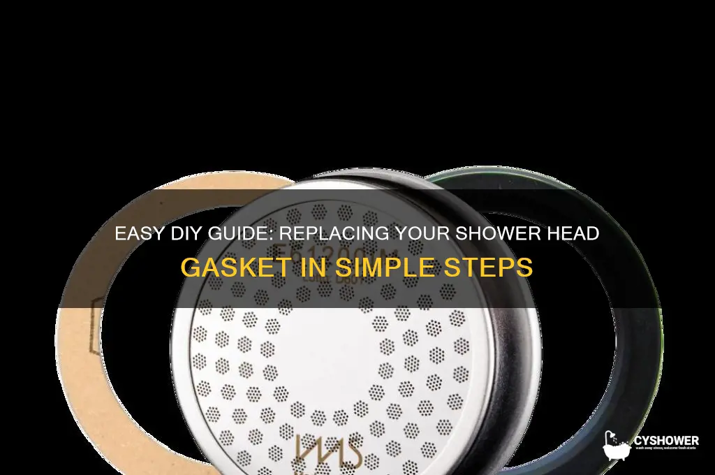 how to replace shower head gasket