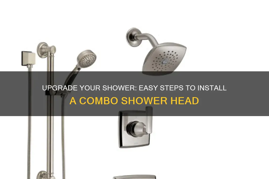 how to replace shower head with combo head