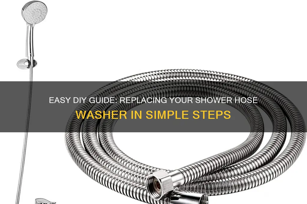 how to replace shower hose washer