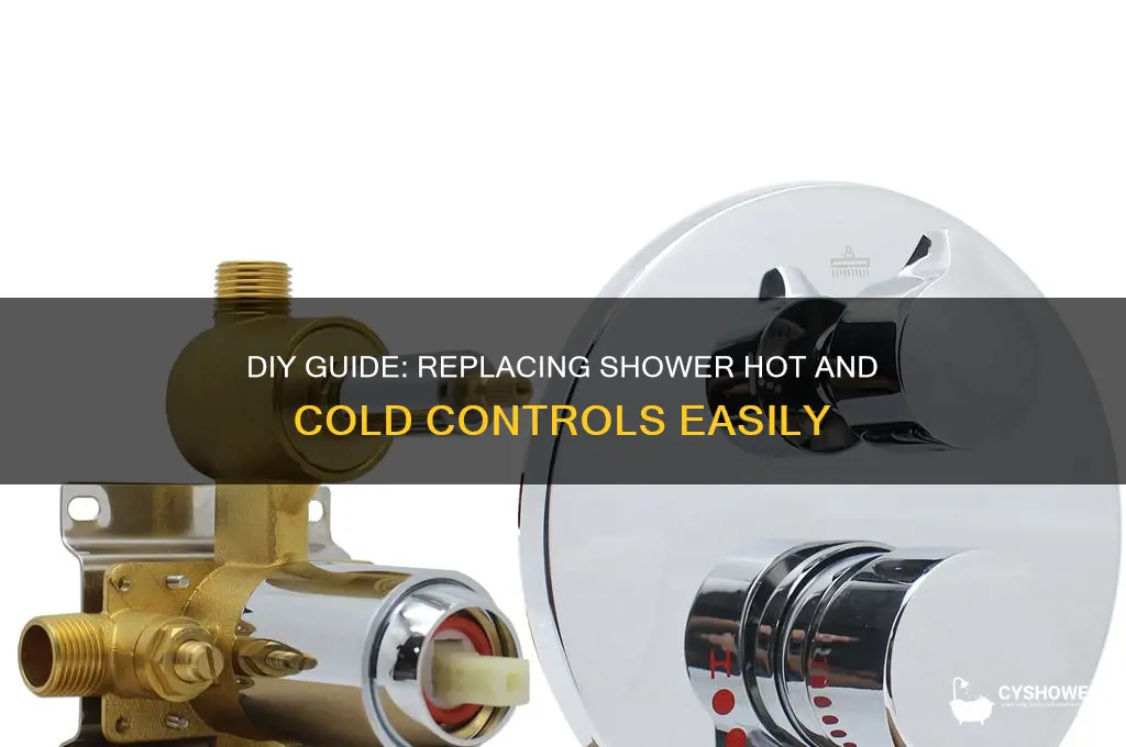 how to replace shower hot and cold controls