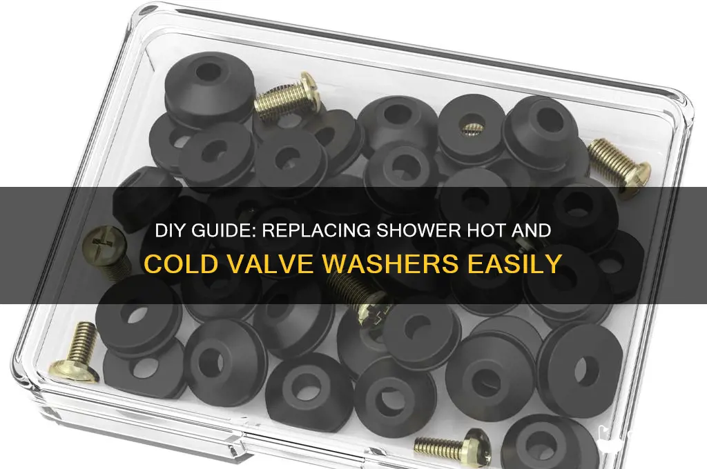 how to replace shower hot and cold valve washers