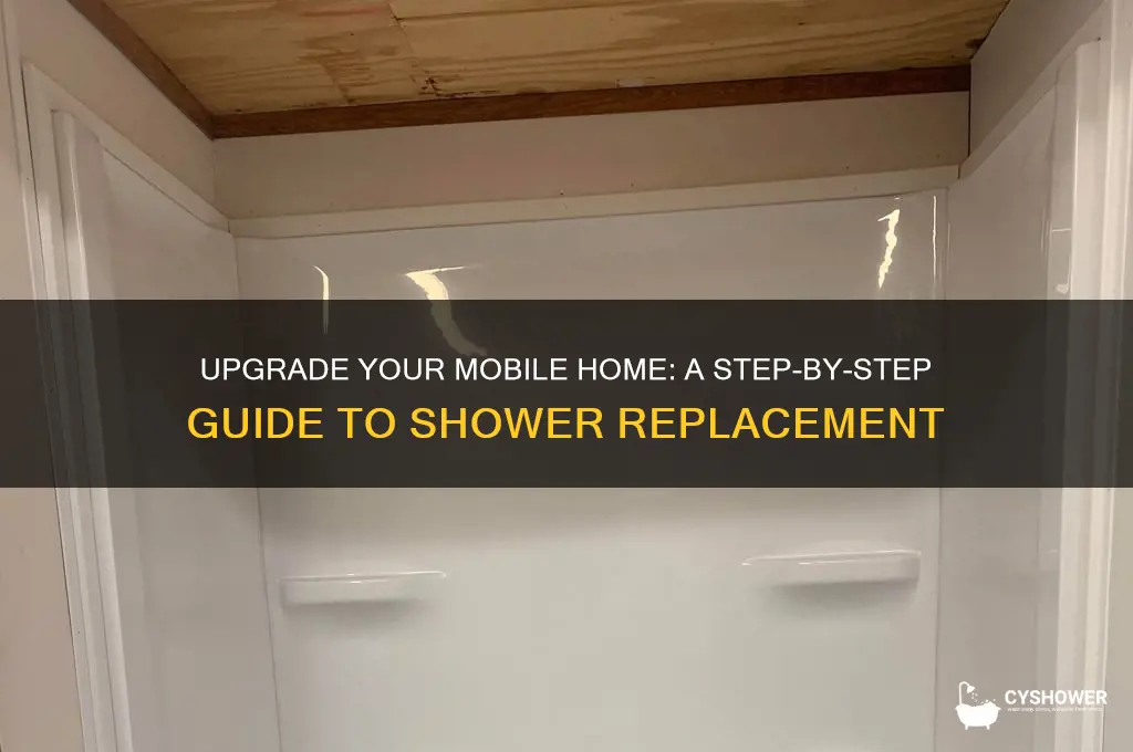 how to replace shower in mobile home