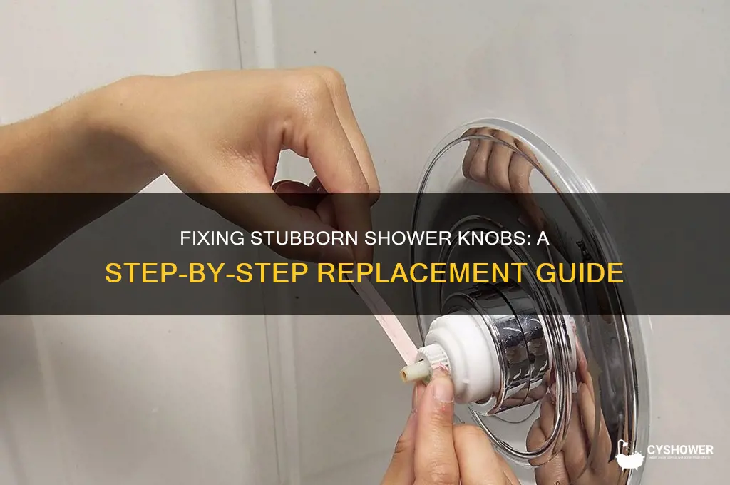 how to replace shower knobs that wont turn off