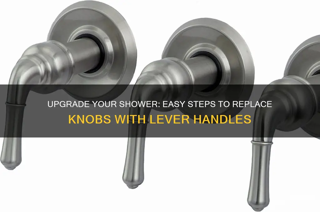 how to replace shower knobs with lever