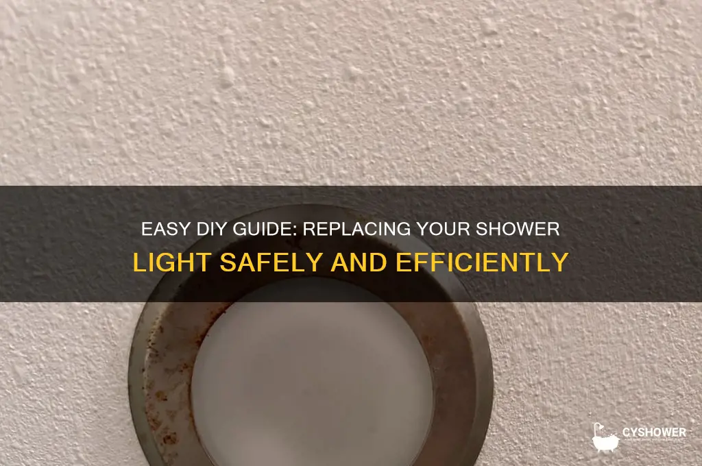how to replace shower light