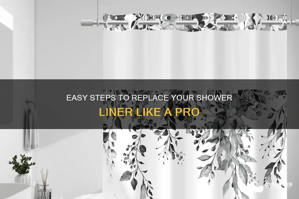 how to replace shower liner