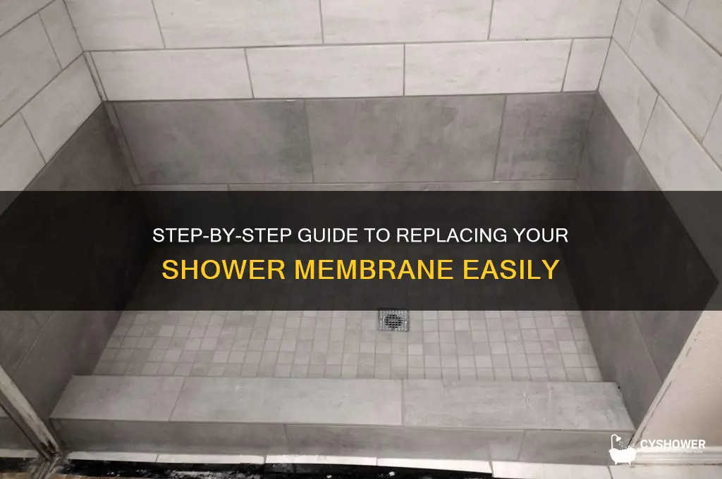 how to replace shower membrane