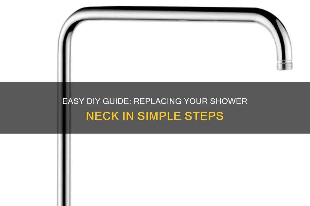 how to replace shower neck