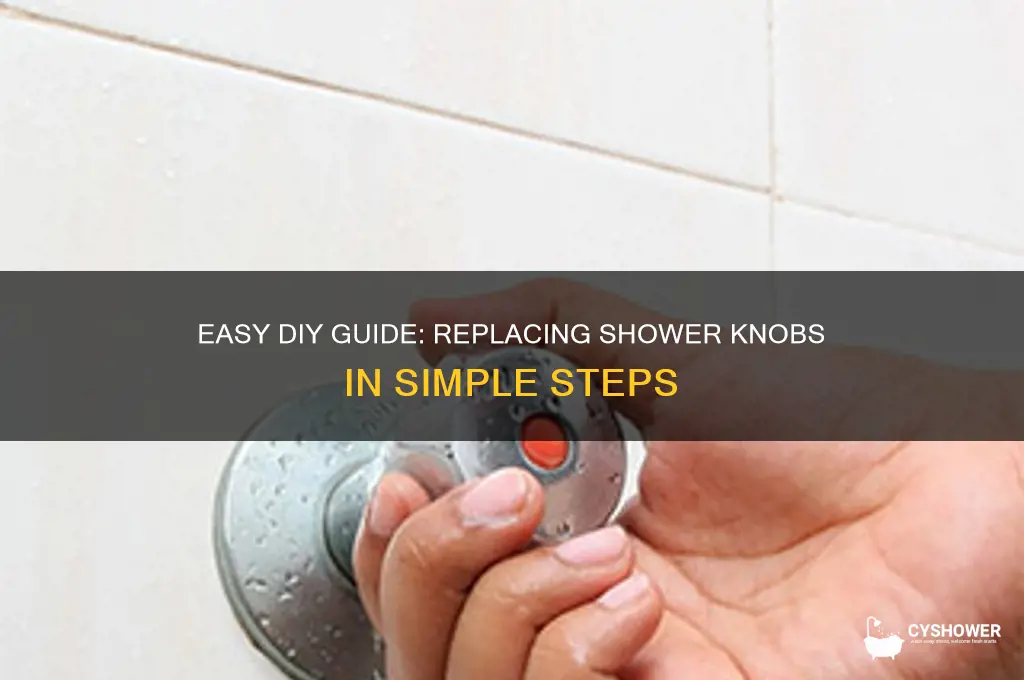 how to replace shower nobs