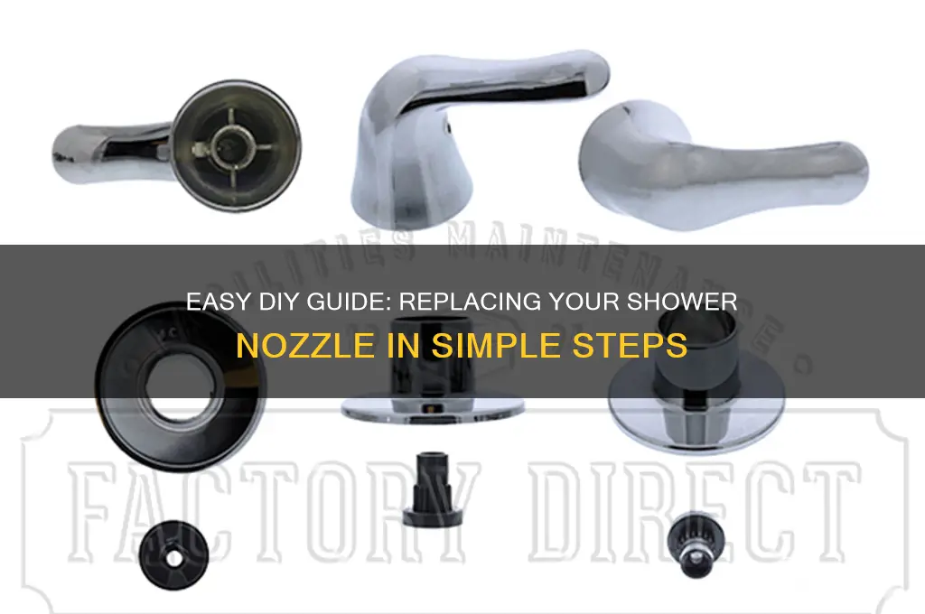 how to replace shower nozzle