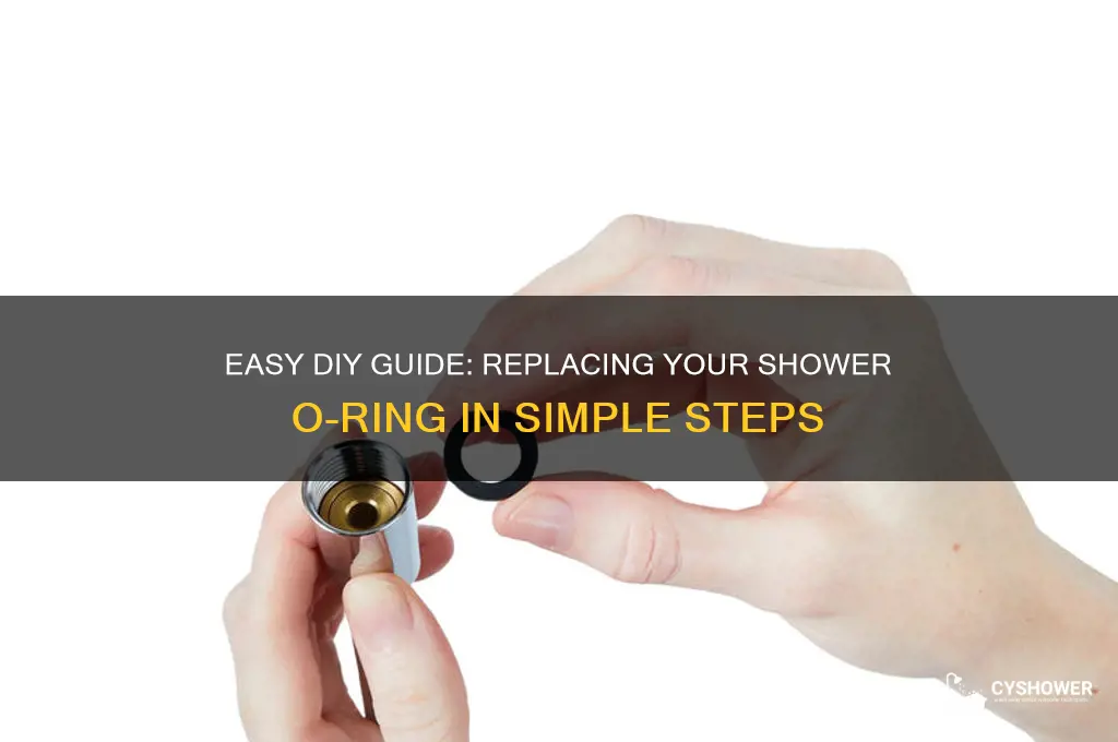 how to replace shower oring