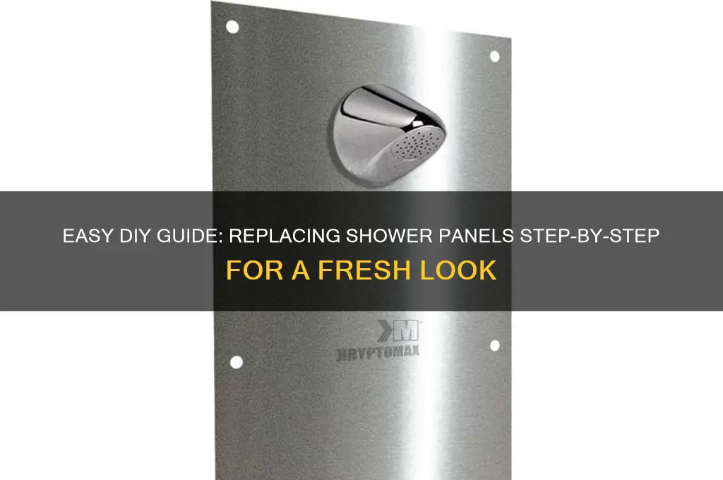 how to replace shower panels