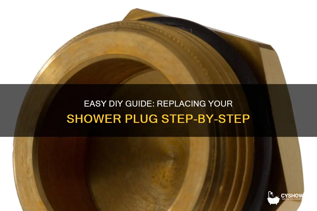 how to replace shower plug