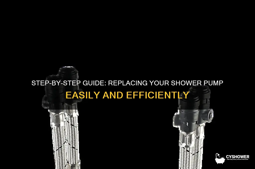 how to replace shower pump