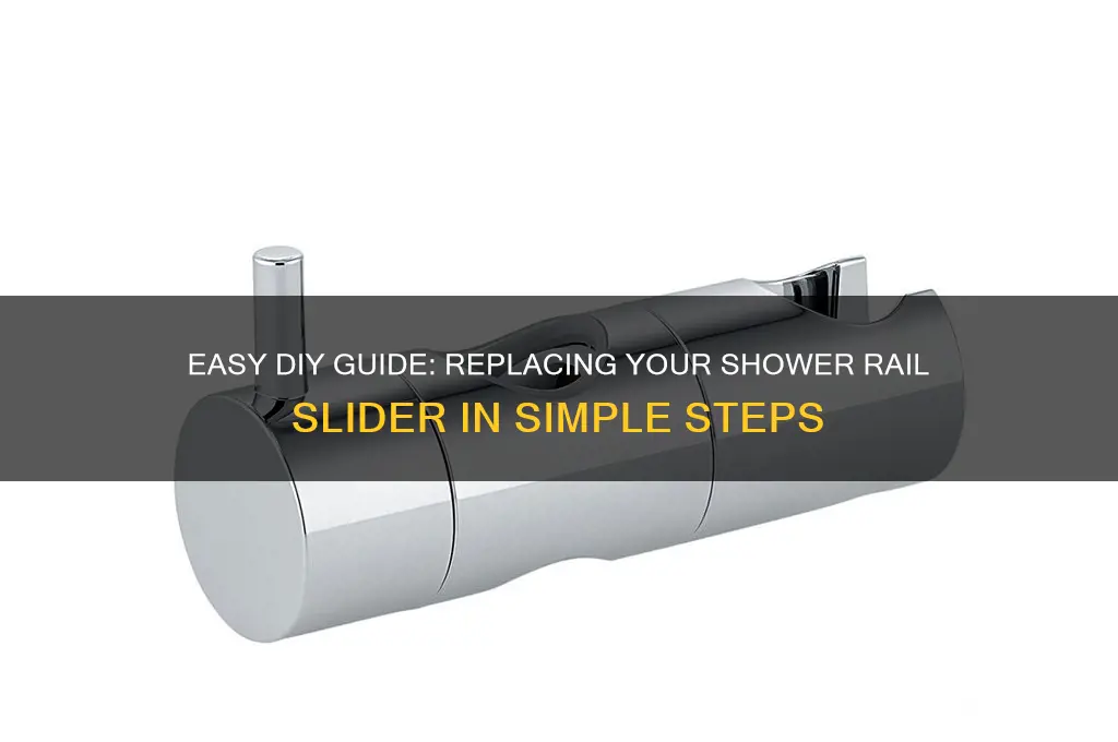 how to replace shower rail slider