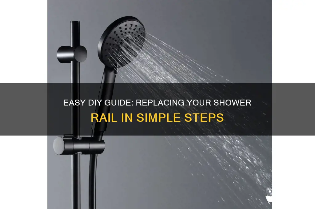 how to replace shower rail