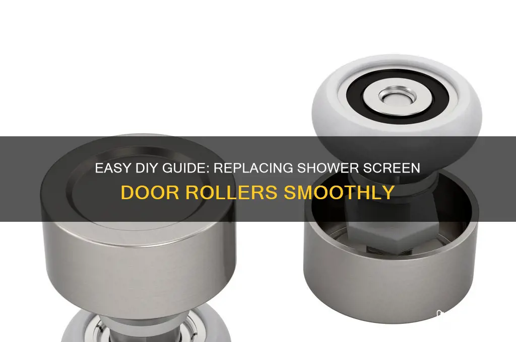 how to replace shower screen door rollers