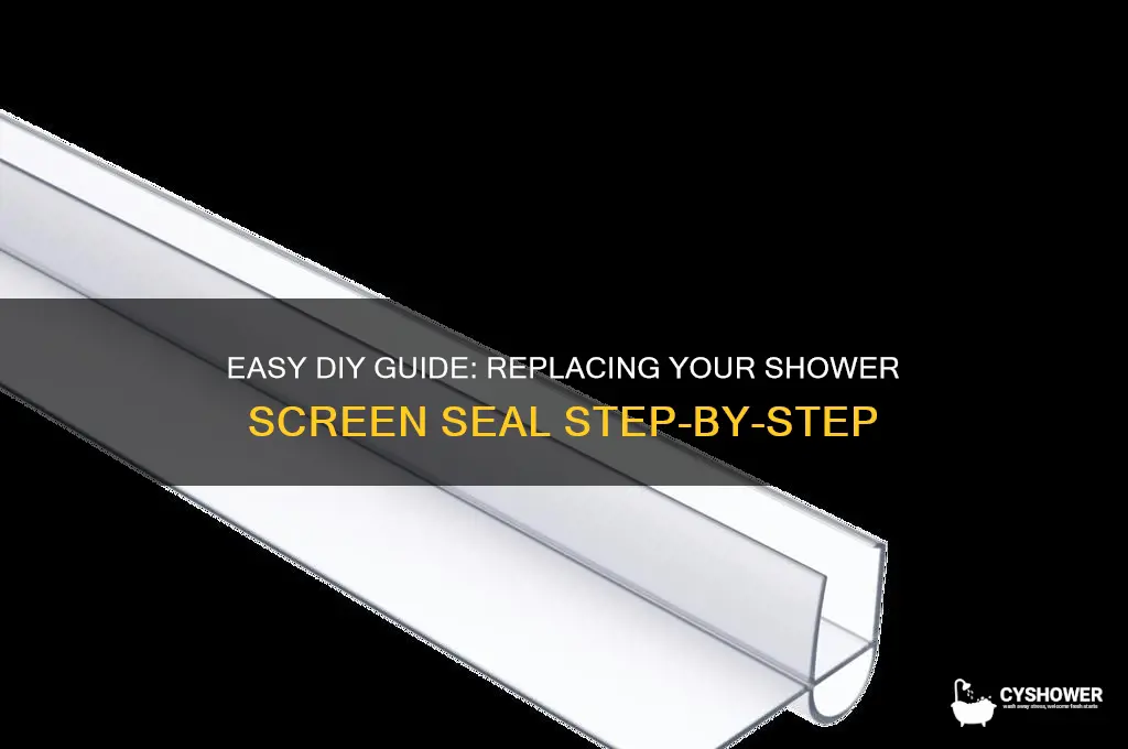 how to replace shower screen seal