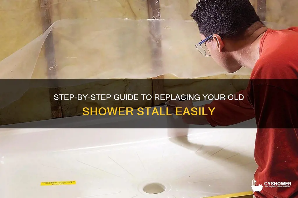 how to replace shower stall