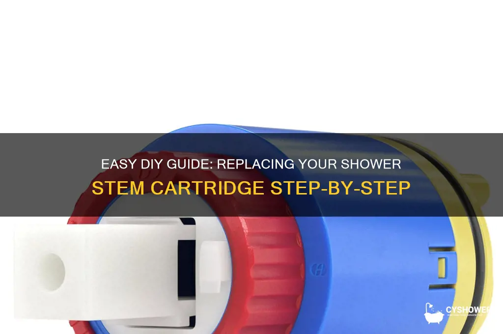 how to replace shower stem cartridge