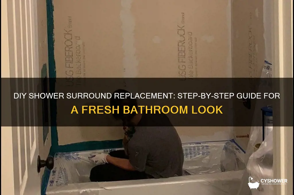 how to replace shower surround