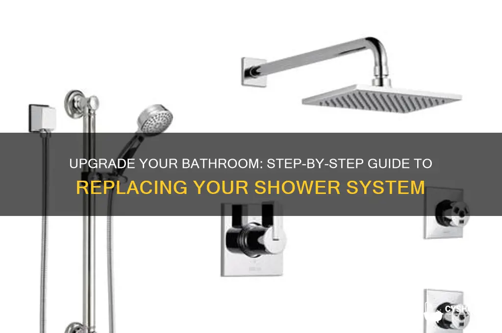 how to replace shower system