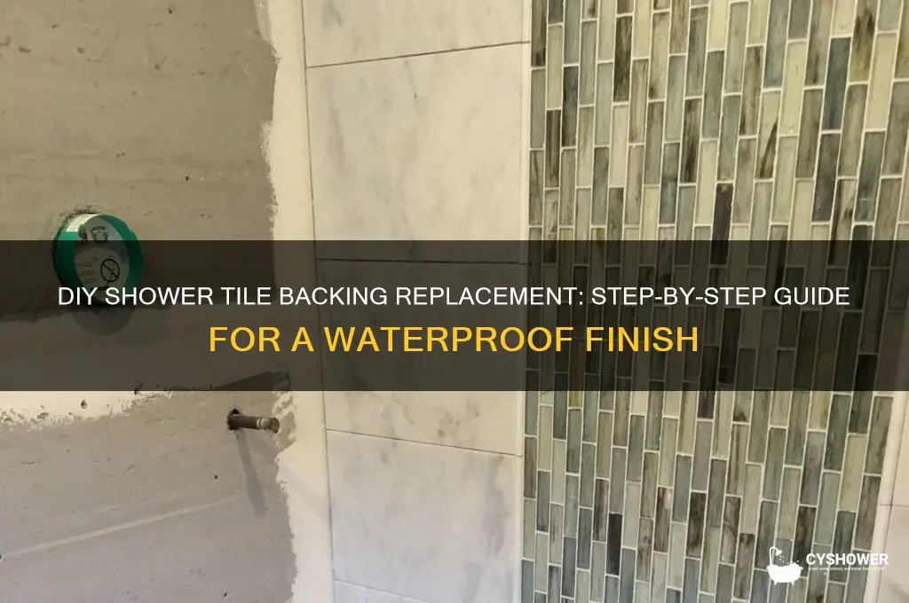 how to replace shower tile backing
