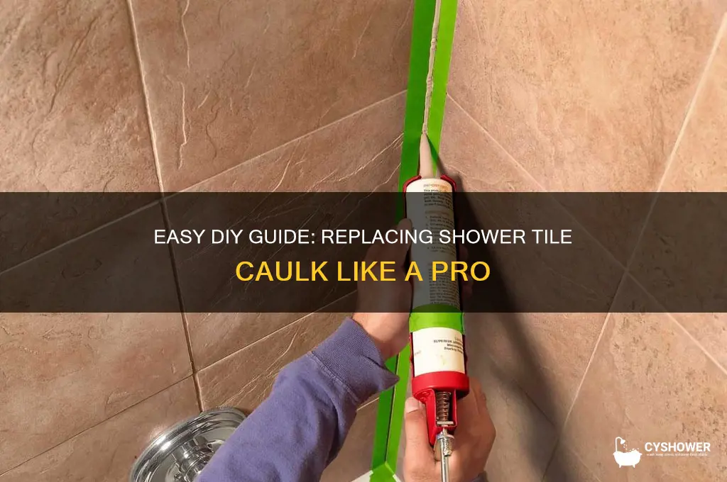 how to replace shower tile caulk