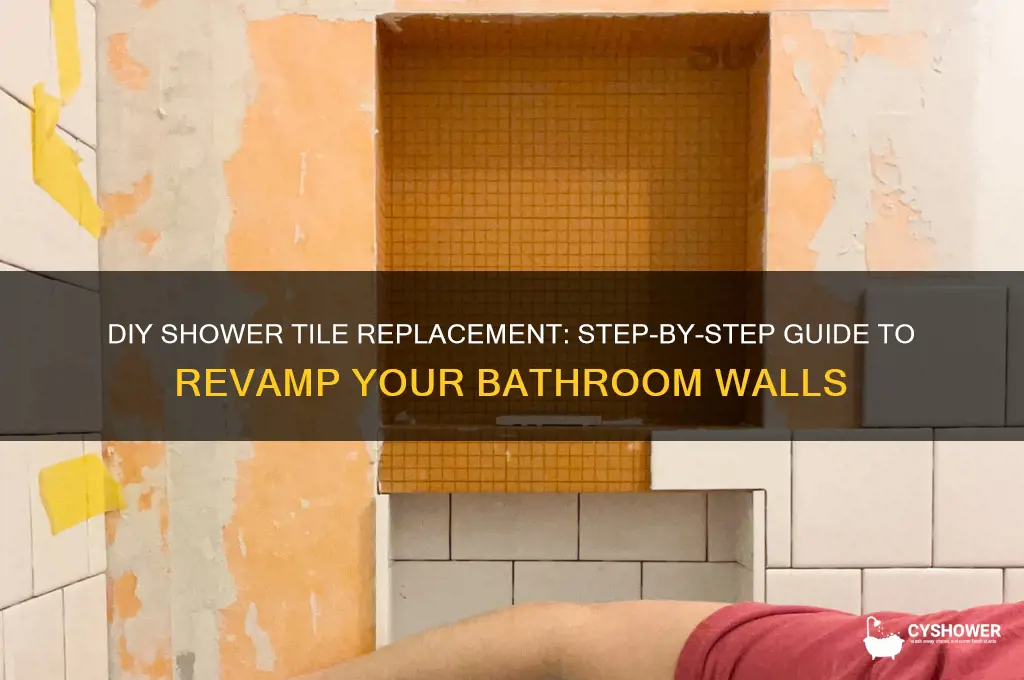 how to replace shower tile walls