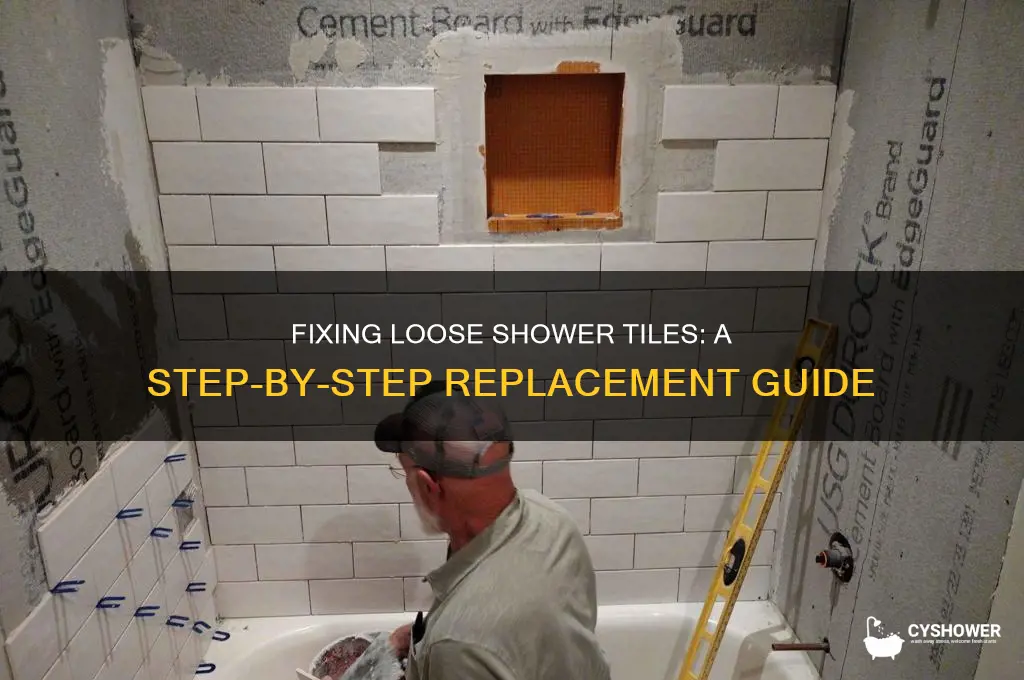 how to replace shower tiles that are falling off